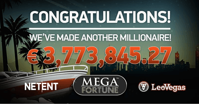 NETENT’S MILLIONAIRE FACTORY WORKING OVERTIME: LEOVEGAS PLAYER WINS €3.7M