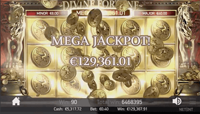 NEW JERSEY GAMER WINS $194,000 ON 1ST SPIN PLAYING DIVINE FORTUNE