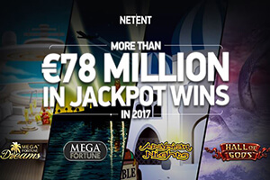 NETENT PAID OUT €78.3 MILLION IN JACKPOTS IN 2017